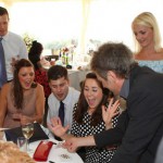 Wedding guests at a Cardiff hotel