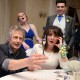 Wedding guest mesmorised by magician