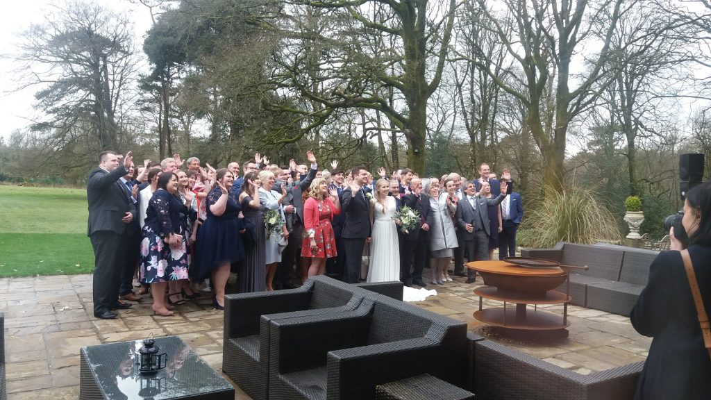 Group wedding photo